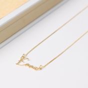 Talisa Signature Script Name Necklace [18K Gold Plated]