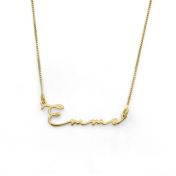 Collier Talisa Italic avec Prénom - Plaqué Or 18ct