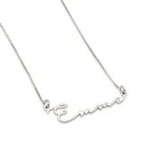 Collier Talisa Italic avec Prénom - Argent