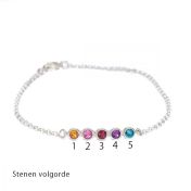 Talisa Sterren Geboortesteen Armband [Sterling Zilver]