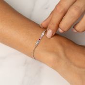 Talisa Sterne Geburtsstein Armband mit einem Diamanten [Sterlingsilber]