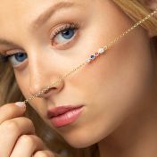 Talisa Stars Birthstone Bracelet with 0.20 ct Diamond [14 Karat Gold]