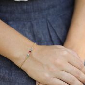 Talisa Sterne Geburtsstein-Armband [583er Gold]