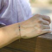 Talisa Sterne Geburtsstein-Armband [583er Gold]