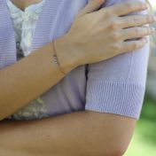 Bracciale con Stelle e Pietra di Nascita di Talisa [Placcato Oro Rosa 18kt]