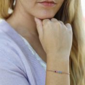 Bracciale con Stelle e Pietra di Nascita di Talisa [Placcato Oro Rosa 18kt]