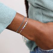 Moon Sparkle Adjustable Bracelet [Sterling Silver]