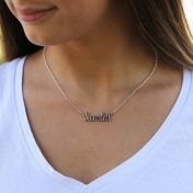 Collar Talisa con Nombre [Plata de Ley] 