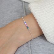 Pulsera Estrellas Talisa con Piedras de Nacimiento [Plata de Ley]