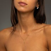 Talisa Stars Drop Birthstone Necklace [18K Gold Vermeil]
