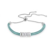 Samengebonden Naam Armband [Groen Suéde]