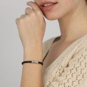 Bracelet Prénom Liés Ensemble [Daim Noir]