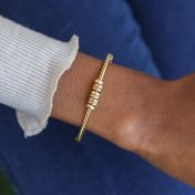 Tied Together Name Bracelet [Celtic Style - 18K Gold Plated]