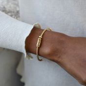 Tied Together Name Bracelet [Celtic Style - 18K Gold Plated]