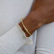 Tied Together Name Bracelet [Celtic Style - 18K Gold Plated]