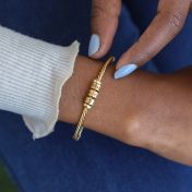 Tied Together Name Bracelet [Celtic Style - 18K Gold Plated]