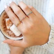 Ties of The Heart Birthstone Ring [18K Gold Plated]