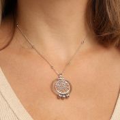 Collier Talisa Carte avec Prénoms [Argent 925]