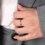 Enchanted Heart Name Ring - 1 Name [18K Gold Vermeil]