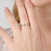 Enchanted Heart Name Ring - 2 Names [18K Gold Vermeil]