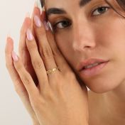 Anello con Nome Legami del Cuore [Oro Vermeil 18 Carati]