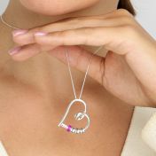 Collier Prénoms Liens du Cœur avec Charm Rose [Argent 925]