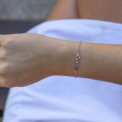 Pulsera Nudo del Amor [Bañado en Oro Rosa de 18K]