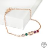 Pulsera Nudo del Amor [Bañado en Oro Rosa de 18K]