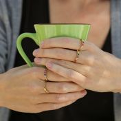 Banden van het Hart Ring - Goud Plaat