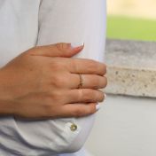 Bague Liens du Cœur avec Pierres de Naissance [Vermeil 18ct]