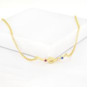 Ties Of Love Necklace Horizontal [Gold Plated]