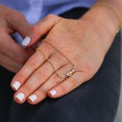 Ties Of Love Necklace Horizontal [Gold Plated]