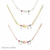 Ties Of Love Necklace Horizontal [10K Gold]