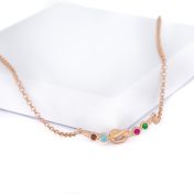 Ties Of Love Necklace Horizontal [Rose Gold Plated]