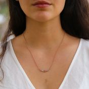 Ties Of Love Necklace Horizontal [Rose Gold Plated]