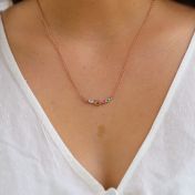 Ties Of Love Necklace Horizontal [Rose Gold Plated]