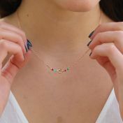 Ties Of Love Necklace Horizontal [Rose Gold Plated]