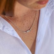 Banden van Liefde Ketting Horizontaal [Sterling Zilver]