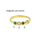 Banden van het Hart Ring - 18K Goud Vermeil