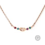 Collier Liens de l'Amour Horizontal [Plaqué Or Rose 18ct]