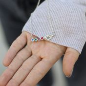 Bracelet Liens du Сœur avec Pierres de Naissance - Argent