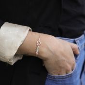 Ties of the Heart Birthstone Bracelet [Rose Gold Plated]