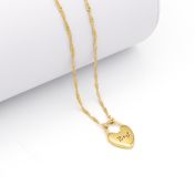 Collier Initiale Liens du Cœur [Plaqué Or 18ct]