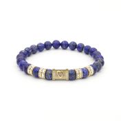 Ties Of The Heart Lapis Lazuli Bracelet [18K Gold Plated]