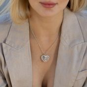 Erster Kuss Kette mit Kartenanhänger [750er vergoldet]