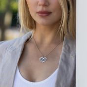 Erster Kuss Kette mit Kartenanhänger [750er vergoldet]