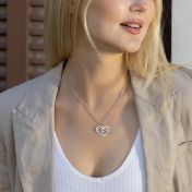 Erster Kuss Kette mit Kartenanhänger [750er vergoldet]