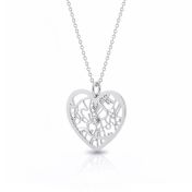 Erster Kuss Kette mit Kartenanhänger [750er vergoldet]