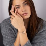 Bracelet Personnalisé Prénom Liens du Cœur – Argent 925