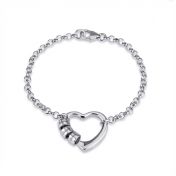 Bracelet Personnalisé Prénom Liens du Cœur – Argent 925